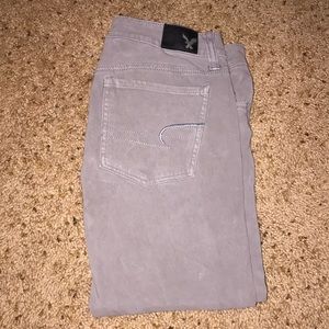 Gray American Eagle Jeggings